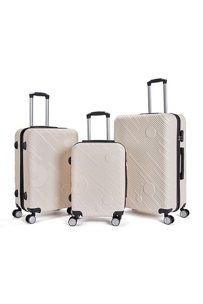 LİMRA Limra 3-piece hardside luggage set with a modern design, measuring 28-24-20 inches