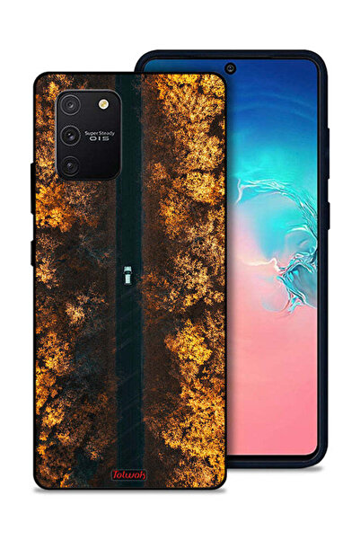 Tolwak غطاء حماية لهاتف سامسونج جالكسي S10 لايت - طريق في أشجار الخريف