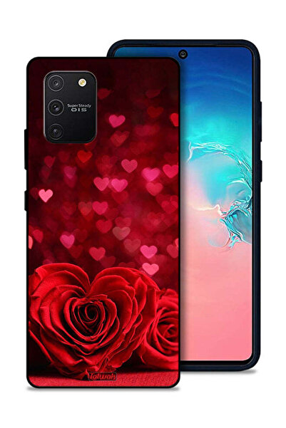 Tolwak غطاء حماية لهاتف Samsung Galaxy S10 Lite بتصميم زهور على شكل قلب وفن ت...