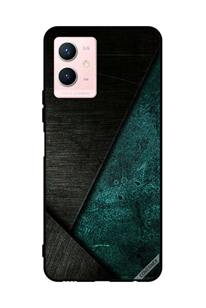 Covernex غطاء حماية لهاتف فيفو Y33s 5G بنمط أسود وأخضر داكن
