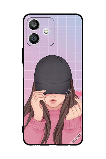 Covernex غطاء حماية لهاتف Honor Play6T Pro - سناب لوف، فتاة سوداء ذات قبعة