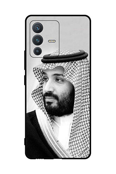 Covernex غطاء حماية لهاتف فيفو V23 5G صورة محمد بن سلمان بالأبيض والأسود