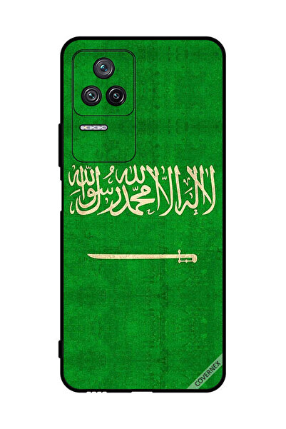 Covernex غطاء حماية لهاتف شاومي ريدمي K40S بعلم المملكة العربية السعودية العتيق
