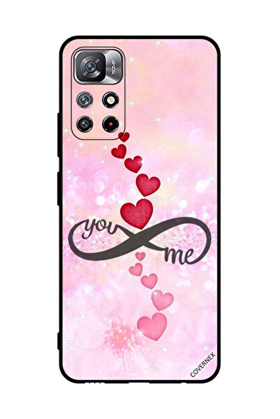 Covernex غطاء حماية لهاتف شاومي ريدمي نوت 11S 5G قلوب حمراء ووردية أنت إنفيني...