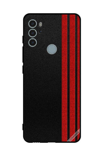 Covernex غطاء حماية لهاتف موتورولا موتو جي 60 إس بثلاثة خطوط عمودية على الجانب