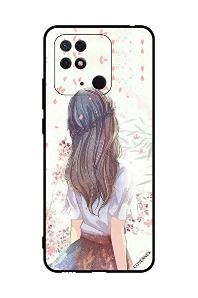 Covernex غطاء حماية لهاتف شاومي ريدمي 10 سي، فتاة لطيفة في تفكير عميق