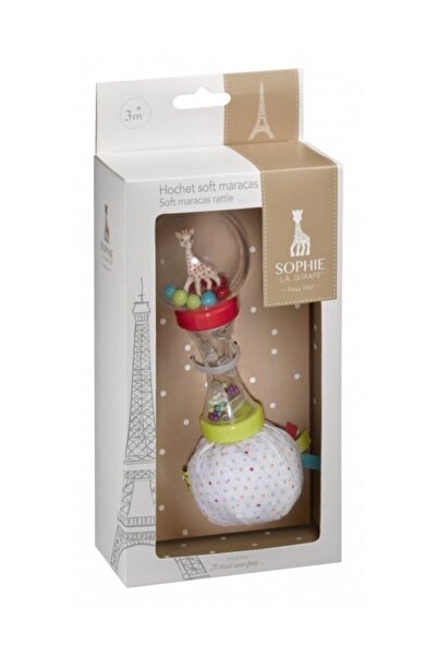 teknotrust Beyaz Marakas Çıngırak, Renkli Sesli Çocuk Oyuncağı