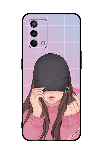 Covernex غطاء حماية لهاتف Oppo Reno6 Lite مع قبعة Snap Love Girl
