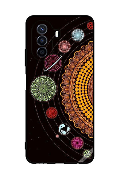 Covernex غطاء حماية لهاتف هواوي نوفا Y70 - أشكال ماندالا الفضائية