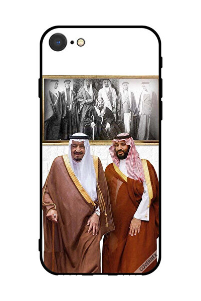 Covernex غطاء حماية لجهاز آيفون SE (2022) من آبل يظهر الملك سلمان ومحمد بن سل...