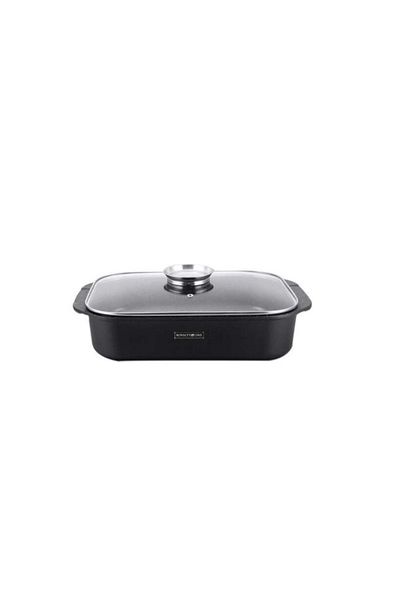Royalty Line Marble Tray with Lid for Roasting 34 cm