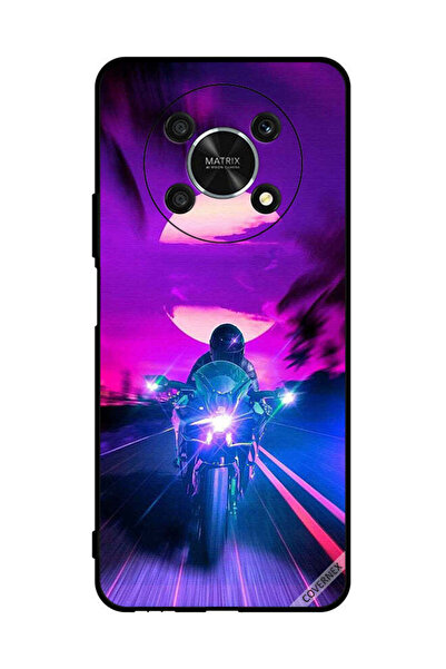 Covernex غطاء حماية لهاتف Honor X9 5G راكب الدراجة النارية يترك القمر خلفه