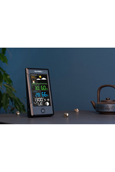 Gogen Me 1296 Indoor-outdoor Weather Station, Wireless External Sensor, Color Lcd