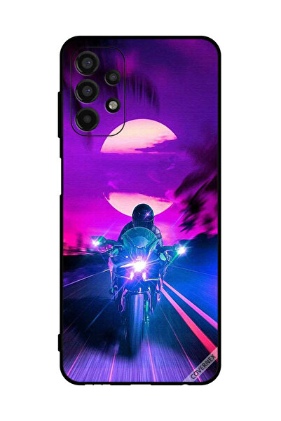 Covernex غطاء حماية لهاتف سامسونج جالاكسي A13 راكب الدراجة النارية يترك القمر...