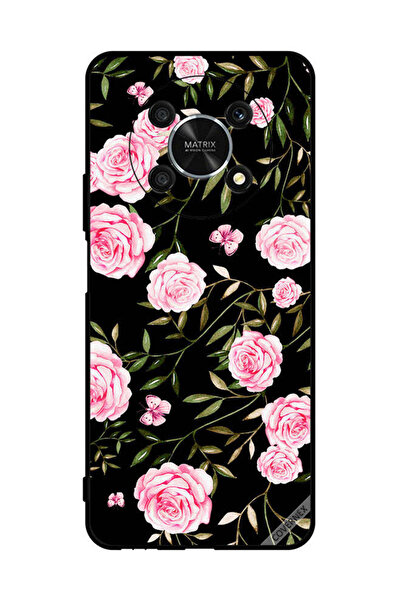 Covernex غطاء حماية لهاتف Honor X9 5G ورود في باقات من الأوراق الصغيرة