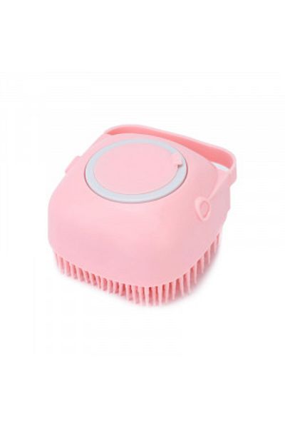 Blusmart Burete de baie din silicon Mini Soft Brush, cu rezervor pentru gel de dus / sampon