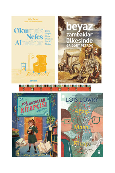 Genç Timaş 5.6.7.Sınıf-Ağaç Masa Kitap,Toz ve Hayaler Kitapçısı,Beyaz Zambakl...