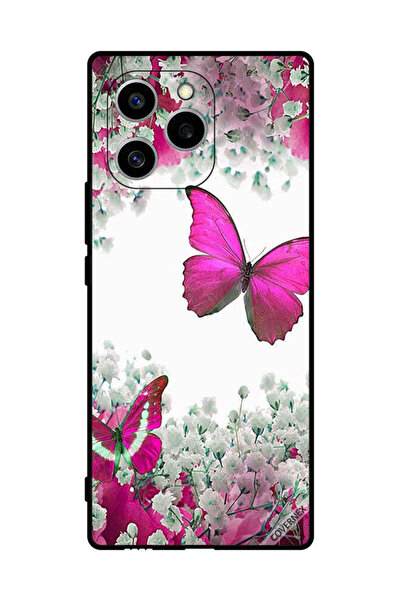 Covernex غطاء حماية لهاتف Honor 60 SE بتصميم الفراشات والزهور