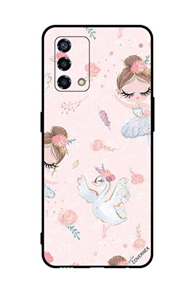 Covernex غطاء حماية لهاتف Oppo Reno6 Lite - فتاة دوللي مع زهور