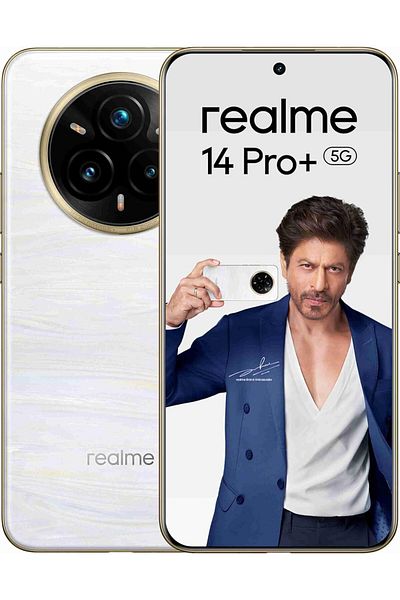 realme 14 Pro+ 5G ثنائي الشريحة 12 جيجابايت رام 256 جيجابايت روم أبيض لؤلؤي