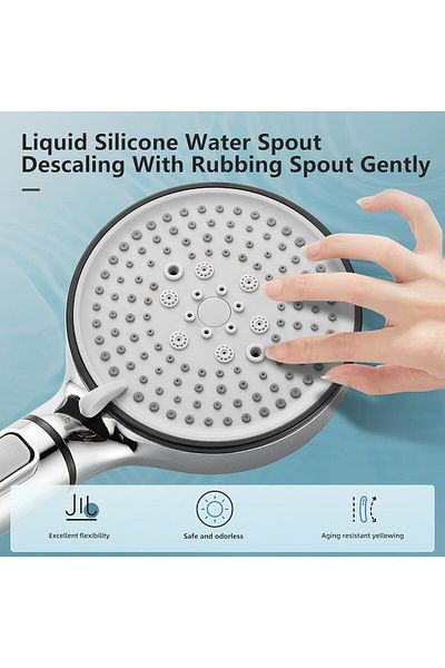 fulina Hand Held Shower Head,Remove Chlorine Hard Water Filter Shower Head with Hose,High Pressure