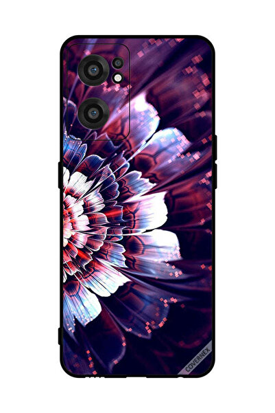 Covernex غطاء حماية لهاتف OnePlus Nord CE 2 5G مع زهرة كبيرة منعكسة على الجان...