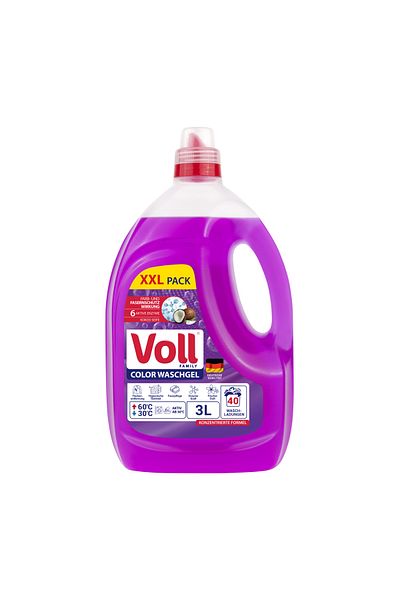 VOLL Color washing gel for colored fabrics DE 40 washes, 3 l