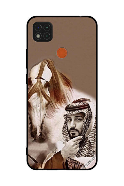 Covernex غطاء حماية لهاتف شاومي ريدمي 9 سي محمد بن سلمان أمام حصان