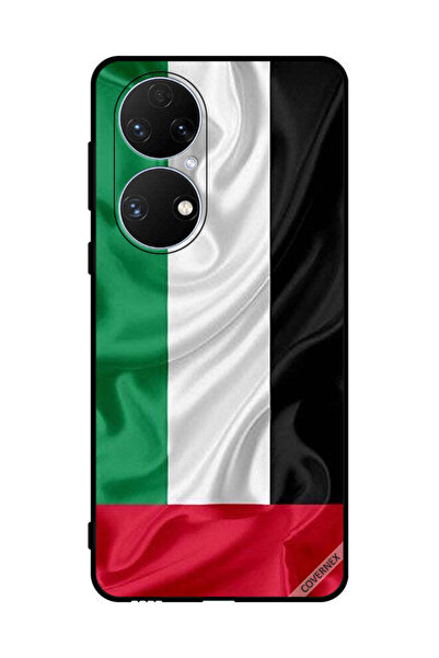 Covernex غطاء حماية لهاتف هواوي P50e - قماش علم الإمارات العربية المتحدة