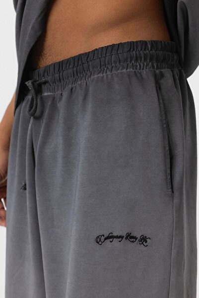 VAMOSCLO Σετ αθλητικής φόρμας Oversize που πλένεται σε μαύρο χρώμα