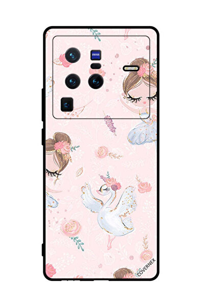 Covernex غطاء حماية لهاتف فيفو X80 برو - فتاة دوللي مع زهور