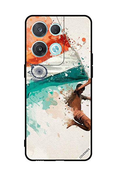 Covernex غطاء حماية لهاتف Oppo Reno8 Pro يحمل علم الهند أثناء الطيران