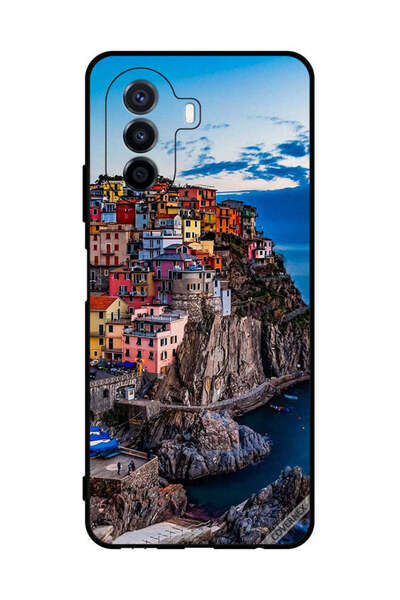 Covernex غطاء حماية لهاتف هواوي نوفا واي 70 - منازل ملونة على البحر