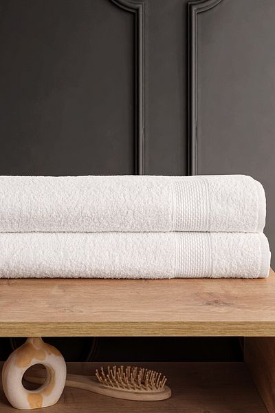 Güvenal Σετ πετσετών μπάνιου BLANC 2 τεμαχίων 70x140 |   Πετσέτα |   Πετσέτα μπάνιου I Σετ μπάνιου I Πετσέτα προίκας