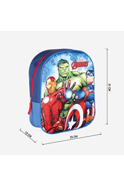 Marvel The Avengers School Backpack, Blue, 25 x 31 x 10 cm