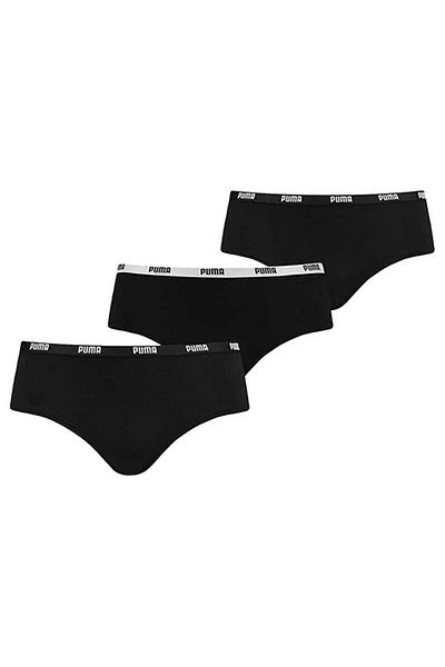 Puma Women's Panties, Puma HISTER, 3 Pieces, Black