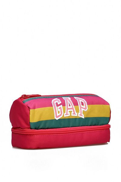 GAP Multi-Eye Pen Holder Two Compartment Pen Box Pink 12823