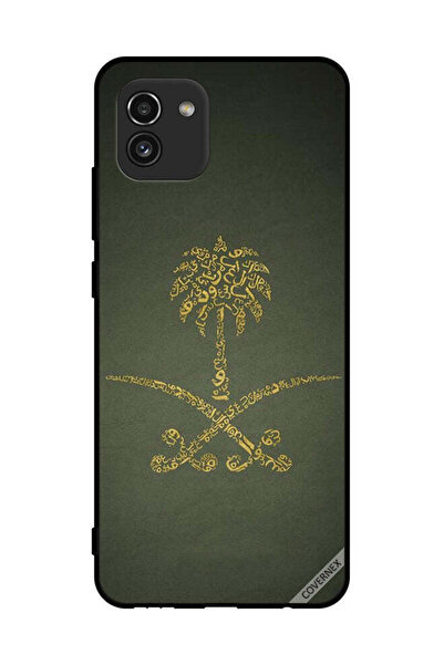 Covernex غطاء حماية لهاتف سامسونج جالاكسي A03، لافتة المملكة العربية السعودية...