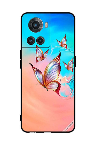 Covernex غطاء حماية لهاتف OnePlus 10R بطبعة فراشات تحلق فوق الطلاء