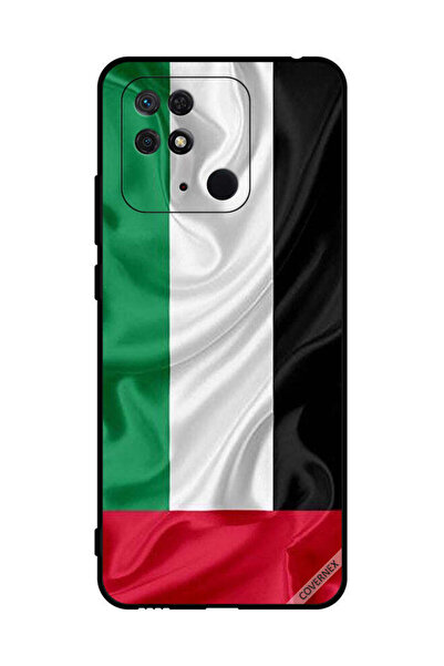 Covernex غطاء حماية لهاتف شاومي ريدمي 10 سي - قماش علم الإمارات العربية المتحدة