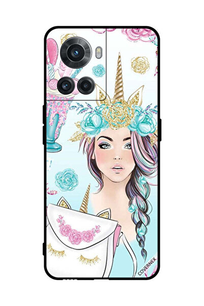 Covernex Protective Case Cover For OnePlus 10R Eyelashes On Bag & Unicorn Girl