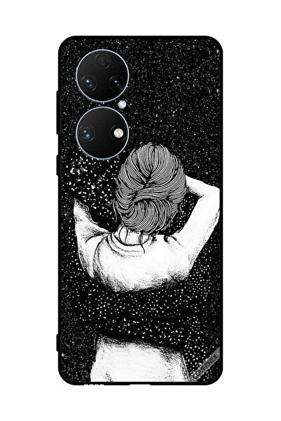 Covernex غطاء حماية لهاتف هواوي P50e - خيال فتاة خربشة ليلية