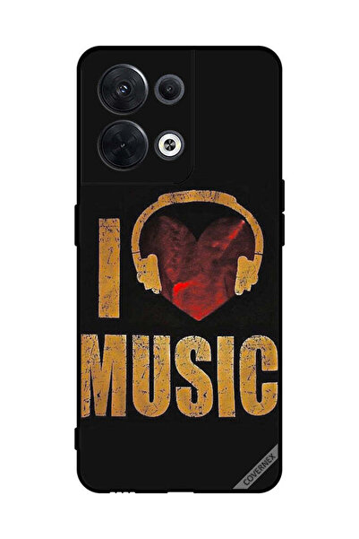 Covernex غطاء حماية لهاتف Oppo Reno8 Vintage I Love Music