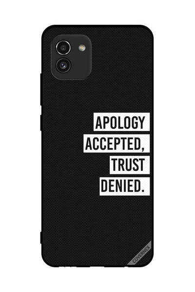 Covernex غطاء حماية لهاتف سامسونج جالكسي A03 اعتذار مقبول ثقة مرفوضة