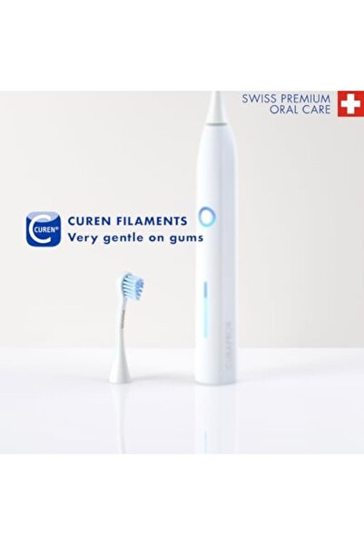 Curaprox Hydrosonic Pro Sensitive Replacement Brush Heads, 2-Pack - Compatible with Curaprox Electri