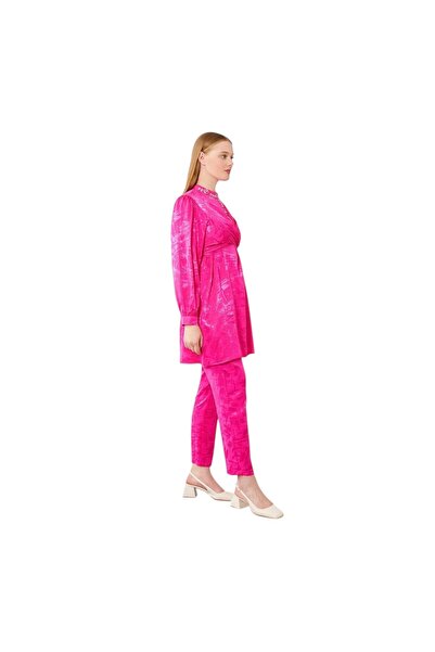 Levidor Embroidered Jacquard Fabric Pants Suit