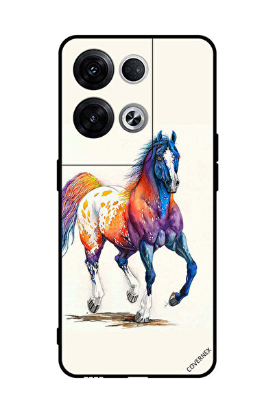 Covernex غطاء حماية لهاتف Oppo Reno8 Pro+ - حصان ملون