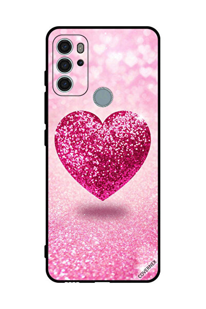 Covernex Protective Case Cover For Motorola Moto G60S Soft Glitter Heart