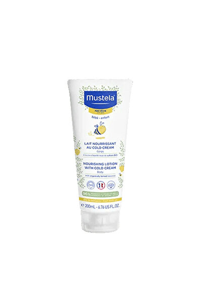 Mustela Mustela Lapte de corp cu cremă rece și ceară de albine, 200 ml