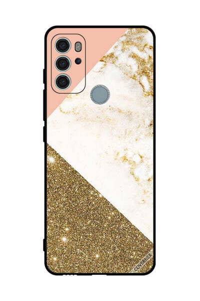 Covernex غطاء حماية لهاتف موتورولا موتو جي 60 إس بنقوش لامعة ورخامية